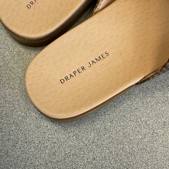 NEW Draper James Alex Women's Size 8M  Brown Slip-On Flat Sandals - Picture 3 of 6